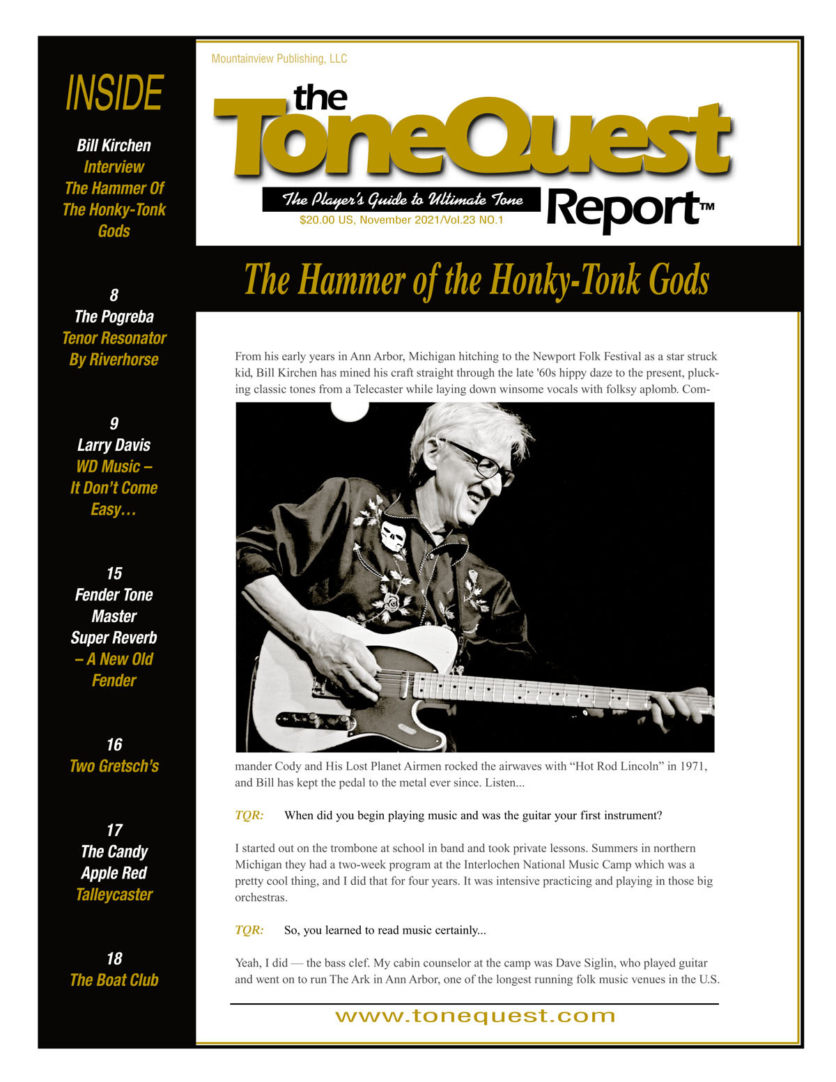 ToneQuest Report November 2021