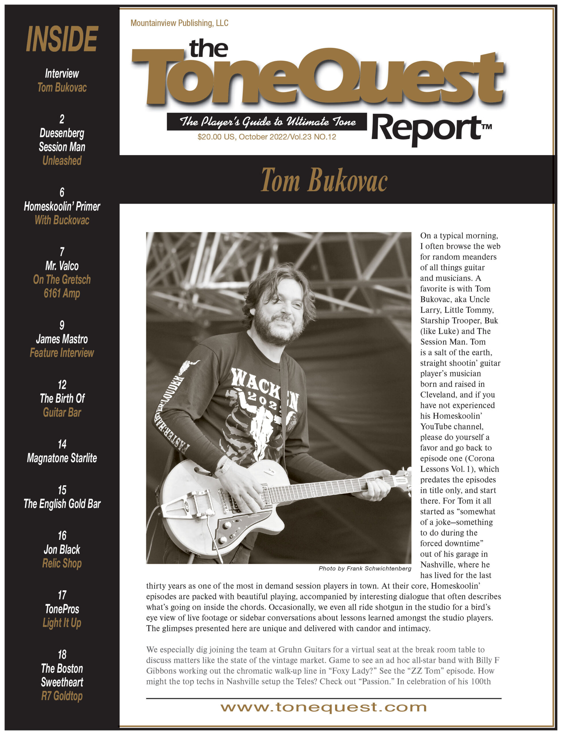 ToneQuest Report October
