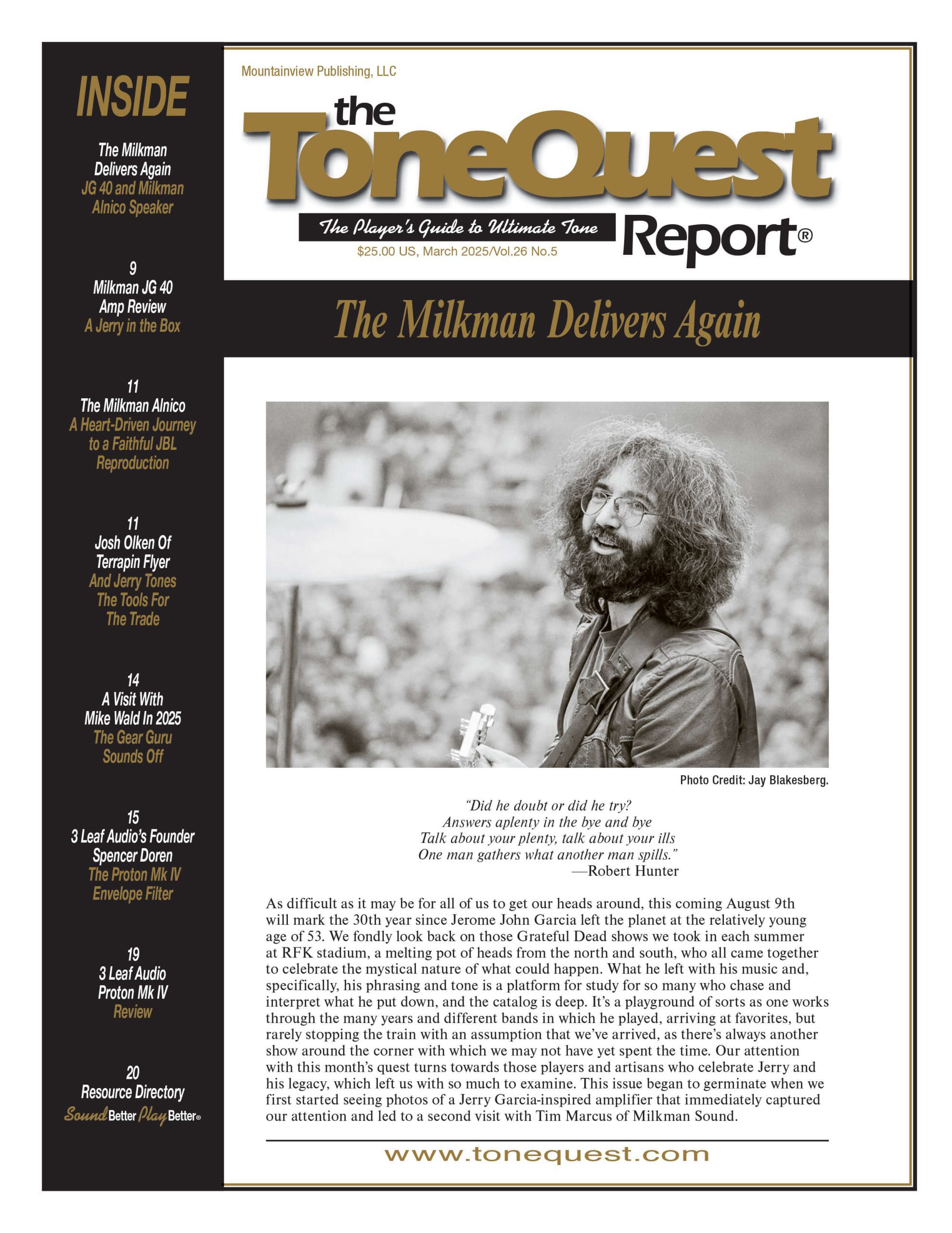ToneQuest March 2025 Cover