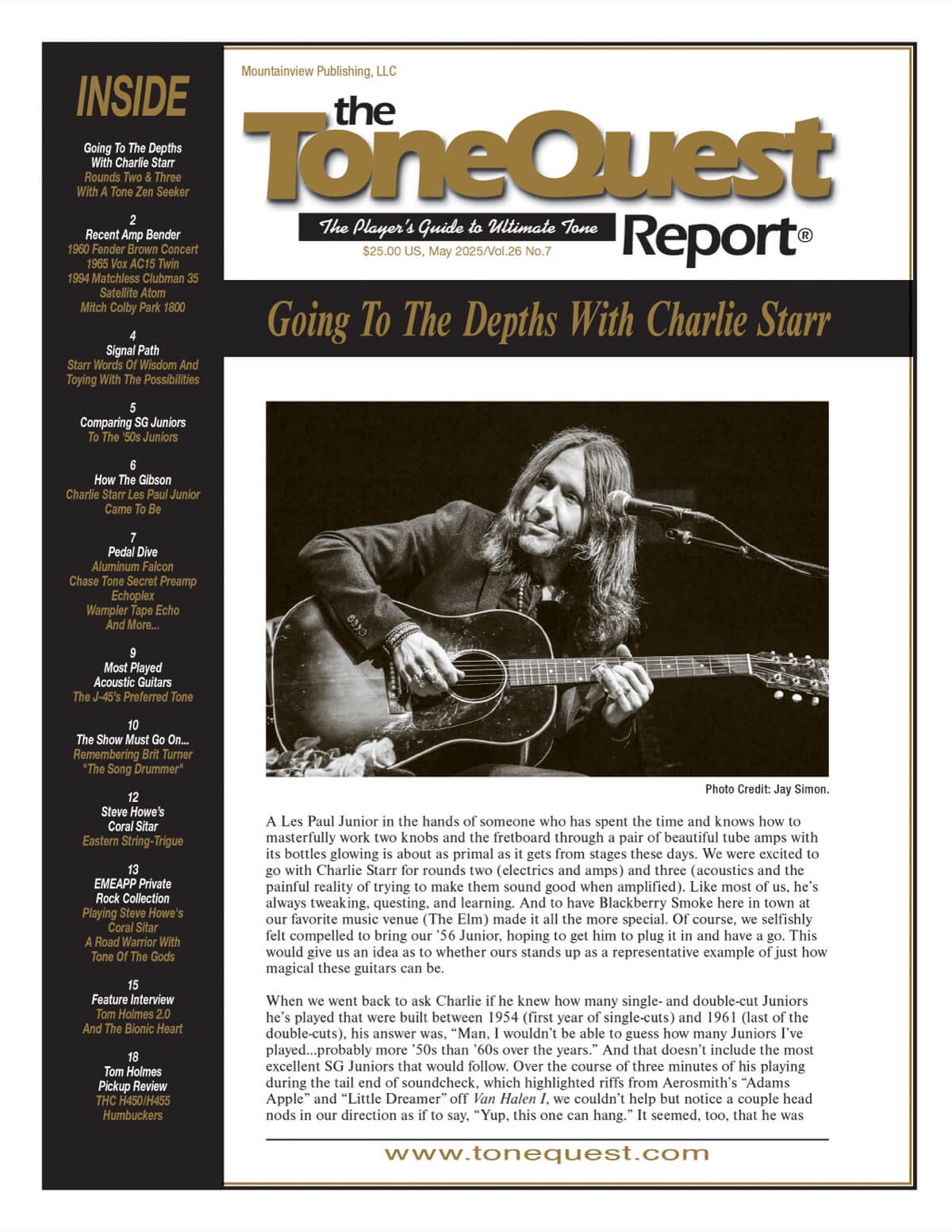Tonequest May 2025 Cover